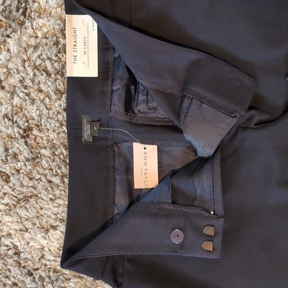 Ann Taylor Factory Straight Curvy Fit Size 4P Navy - Picture 5 of 6
